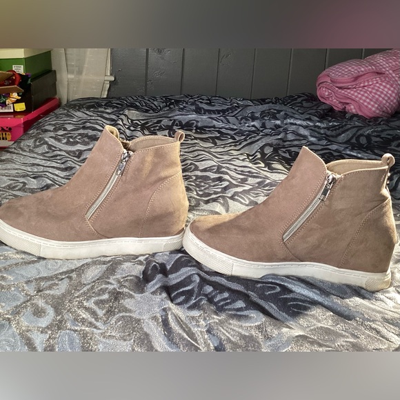 Steve Madden Double Zip Kids Jwedgiee Sneaker Size 5M - Picture 5 of 13